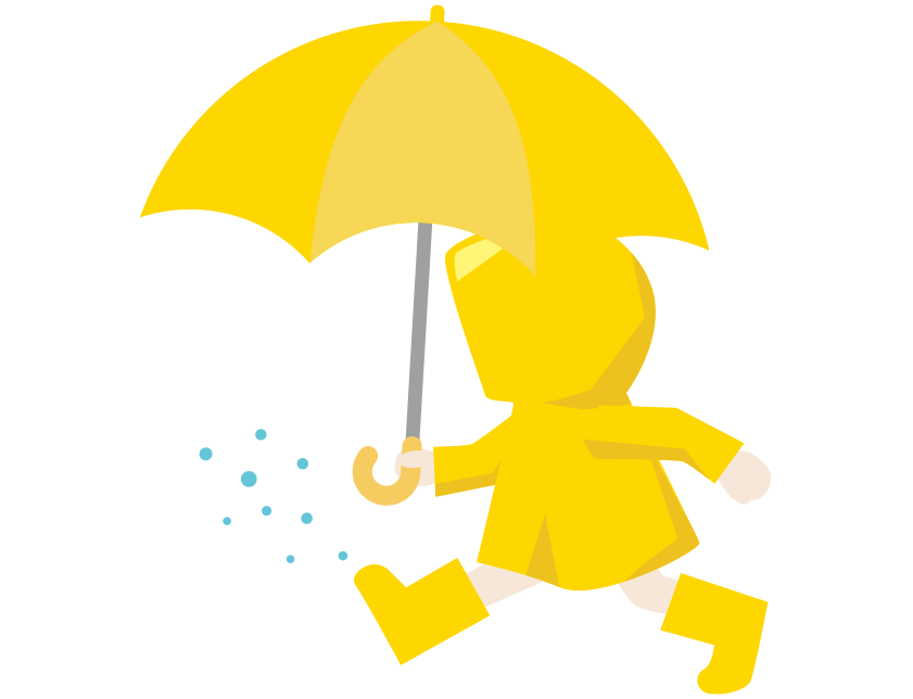 学童傘イラスト