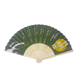 詐欺撃退の川柳が五句入った防犯啓発の竹扇子